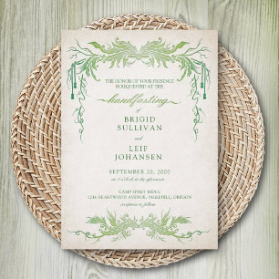 Invitación Pagan Handfasting Boda
