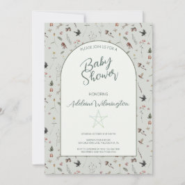 Invitación Pagan Wild Forest Baby Shower