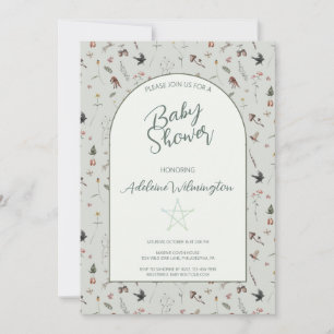 Invitación Pagan Wild Forest Baby Shower