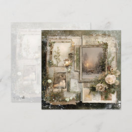 Invitación Página Cozy Winter Deep Cottagecore Scrapbook