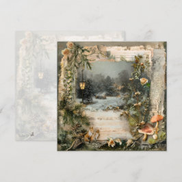 Invitación Página Cozy Winter Deep Cottagecore Scrapbook
