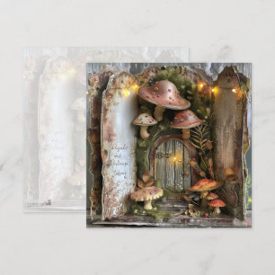 Invitación Página de cuadernillo del libro de hongos Cottagec