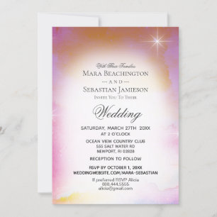 Invitación *~ Página web de RSVP Boda Celestial de Nebulosa C