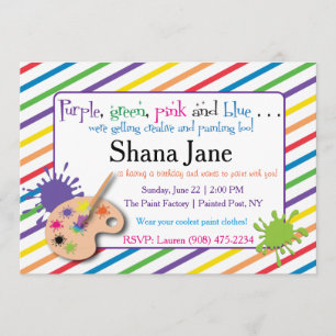 Invitación Paint Lover's Invitation
