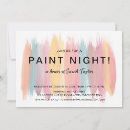 Invitación Paint Night Bridal Shower