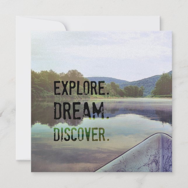 Invitación PAINTED RIVER 5.25 x 5.25 card (Anverso)