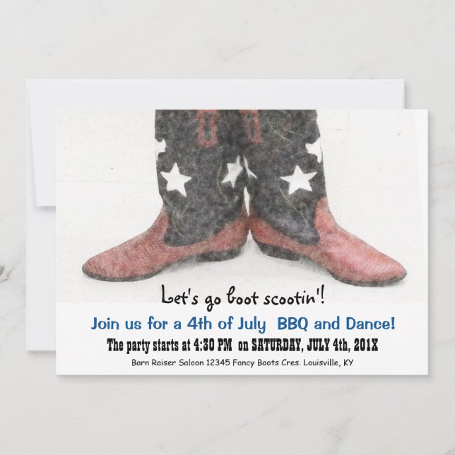 Invitación País al estilo americano inicia Fiesta el 4 de jul (Anverso)
