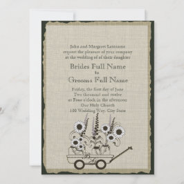 Invitación País Boda de vagón