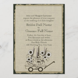 Invitación País Boda de vagón