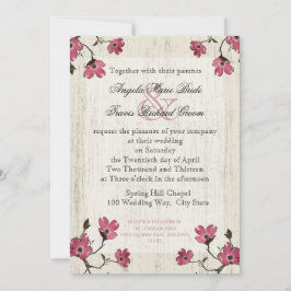 Invitación País Boda Dogwood