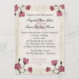 Invitación País Boda Dogwood