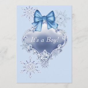 Invitación País de las maravillas azul Baby Shower del