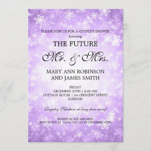 Invitación País de las maravillas del invierno de Sr. señora