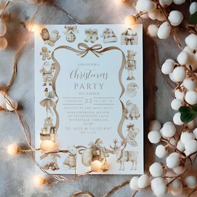 Invitación País de las maravillas navideño neutral (Subido por el creador)