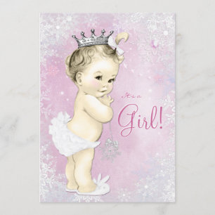 Invitación País de las maravillas rosado Baby Shower del