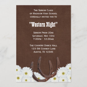 Invitación País Oficioso Fiesta Prom Formal