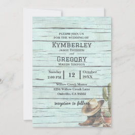 Invitación País ruso de color turquesa Gorra de botes occiden