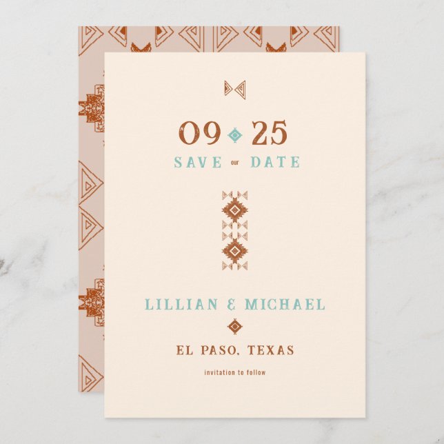 Invitación País vaquero Boda Verde azulada occidental salva l