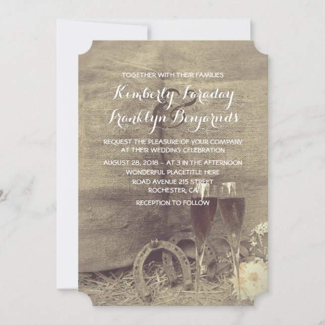 Invitación País y Boda ruso (Anverso)