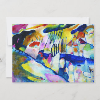 Invitación Paisaje con lluvia de Wassily Kandinsky