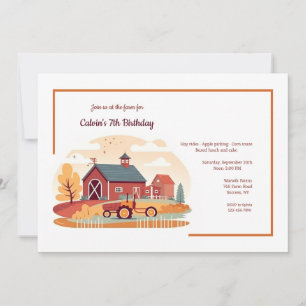 Invitación Paisaje de granja