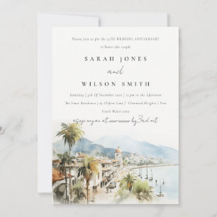 Invitación Paisaje de Santa Marta Colombia Boda Aniversario
