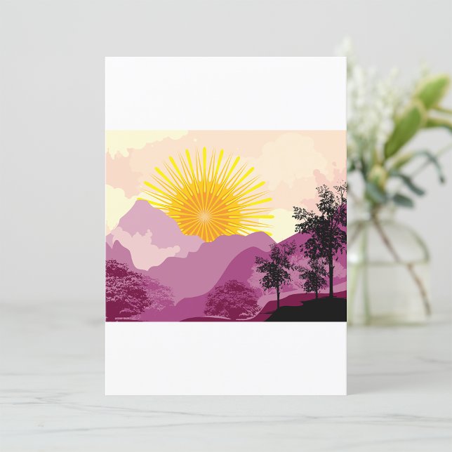 Invitación Paisaje de Sunrise (Subido por el creador)