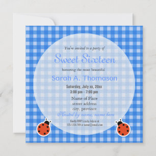 Invitación Paisaje de verano dulce cumpleaños dieciséis