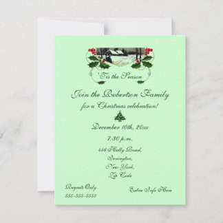 Invitación Paisaje Fiesta-festivo de los navidades