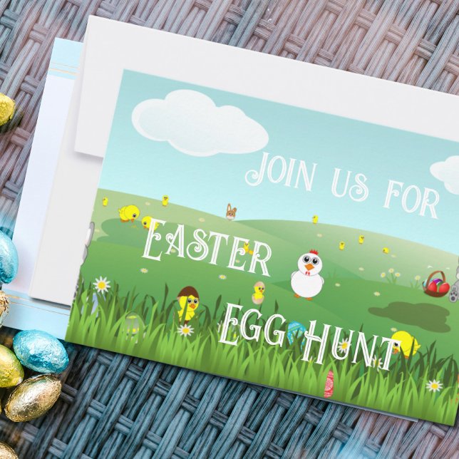 Invitación paisaje gráfico de Pascua (Subido por el creador)