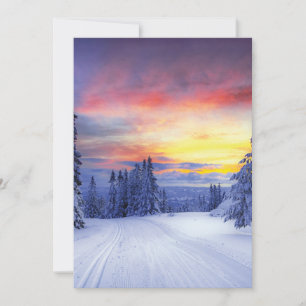 Invitación Paisaje invernal  