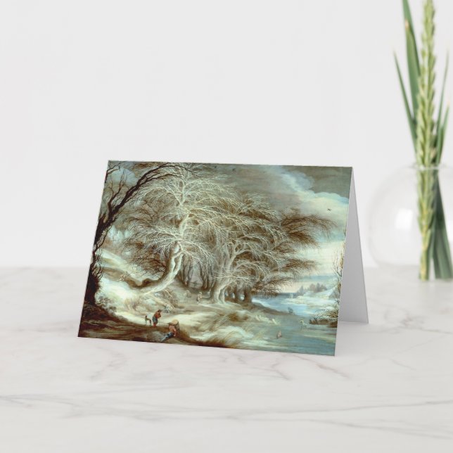 Invitación Paisaje invernal Gijsbrecht Leytens (Anverso)