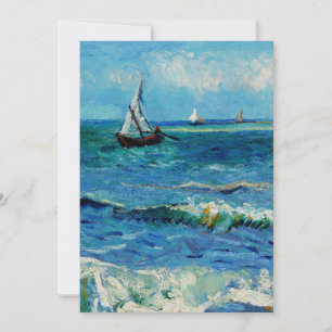 Invitación Paisaje marino en Les Saintes-Maries Arte Fino