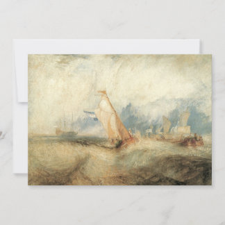 Invitación Paisaje marítimo de barco vintage por Joseph Turne