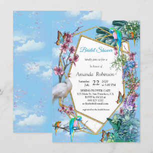 Invitación Paisaje tropical surrealista
