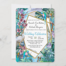 Invitación Paisaje tropical surrealista