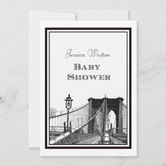 Invitación Paisaje urbano de NYC Puente de Brooklyn #2 DIY Ba