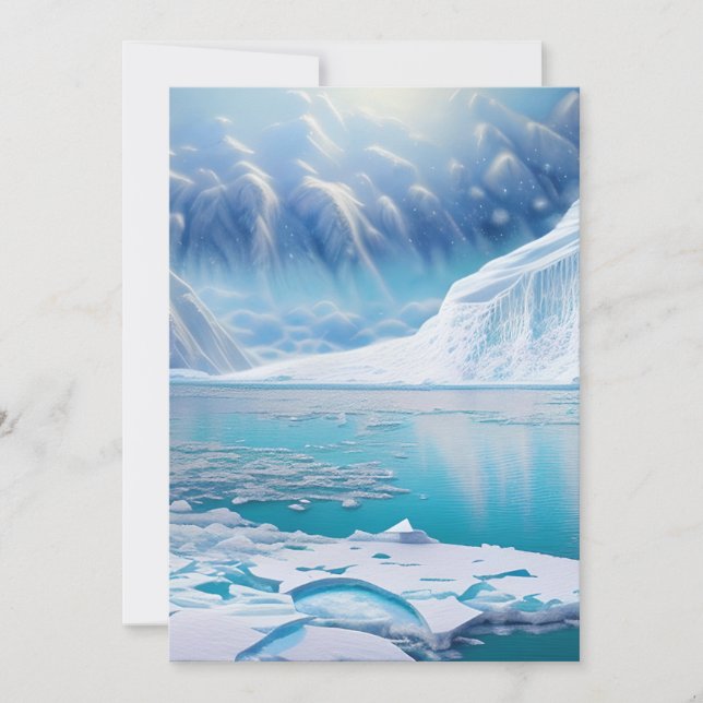 Invitación Paisajes polares (Anverso)