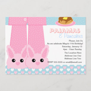 Invitación Pajamas y Panqueques Diapositivas