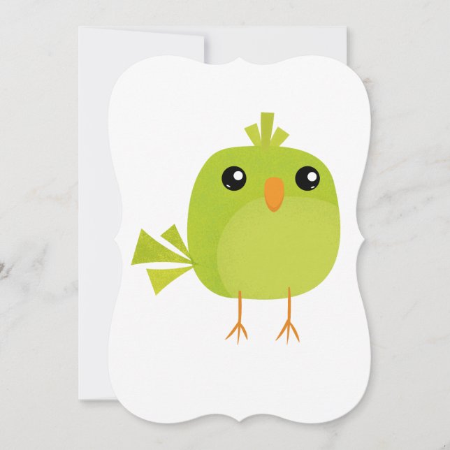 Invitación Pajaritos lindos (Anverso)