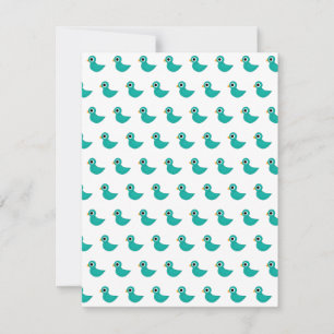 Invitación Pájaro azul lindo