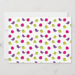 Invitación Pájaros coloridos