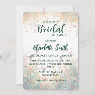 Invitación Pájaros de acuarela de primavera Monograma floral