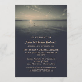 Invitación Pájaros de la ceremonia conmemorativa del carbón