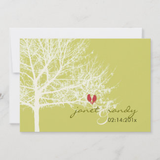 Invitación Pájaros de nieve PixDezines|color diy|invierno