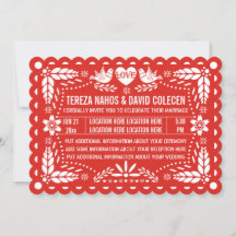 Pájaros de papel picado pájaros rojos Fiesta mexic