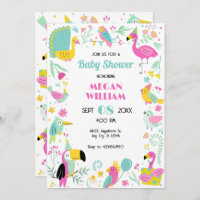 Pájaros tropicales coloridos