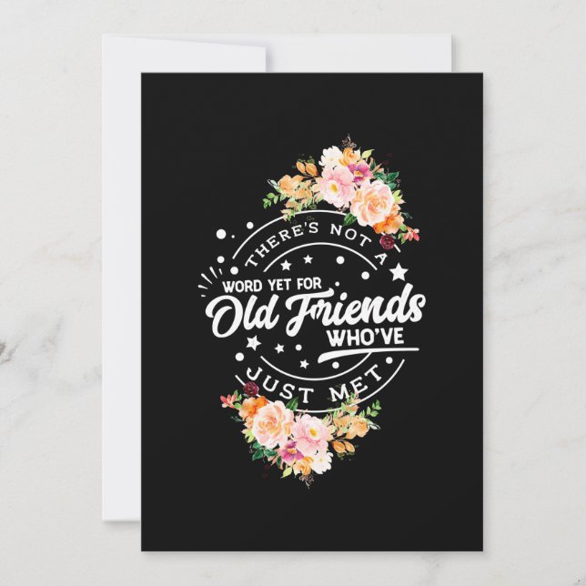Invitación Palabra todavía para viejos amigos (Anverso)