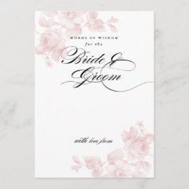 Invitación Palabras de sabiduría para la novia | Despedida de