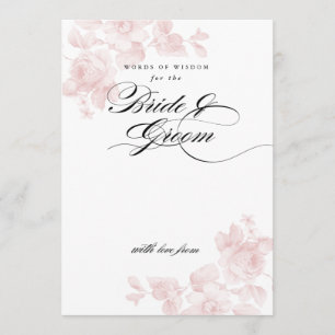 Invitación Palabras de sabiduría para la novia Despedida de